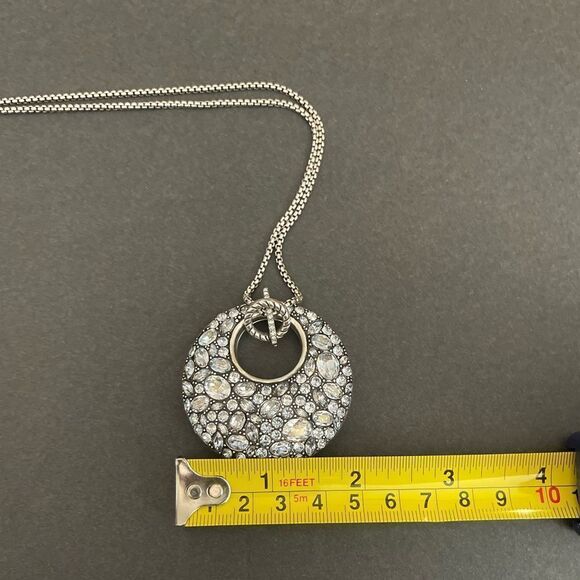 Brighton Trust Your Journey Convertible Necklace Silver-Aqua NWT - Picture 12 of 13